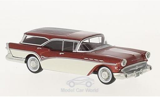 Diecast model cars Buick Century 1/64 Neo Caballero Estate Wagon metallic red/white 1957 Buick Century 1/64 Neo Caballero Estate Wagon metallic red/white 1957 diecast model cars