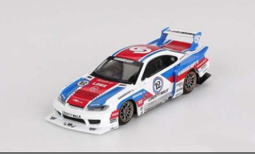 Nissan Silvia 1/64 Mini GT (S15) LB-Super Silhouette 2025 GARASIDRIFT x LBWK #12 1:64 diecast model cars