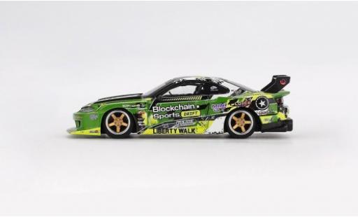 Nissan Silvia 1/64 Mini GT (S15) LB-Super Silhouette Formula Drift 2024 #555 1:64 diecast model cars