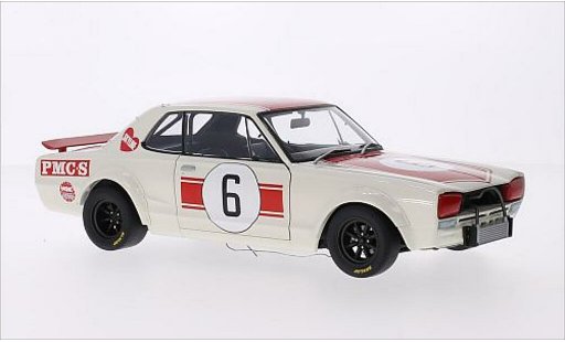 Nissan Skyline 2000 1/18 Autoart GT-R (KPGC10) RHD No.6 GP Japan 1971 diecast model cars