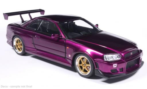 Nissan Skyline 1/18 MCG GT-R (R34) lila 2002 1:18 diecast model cars