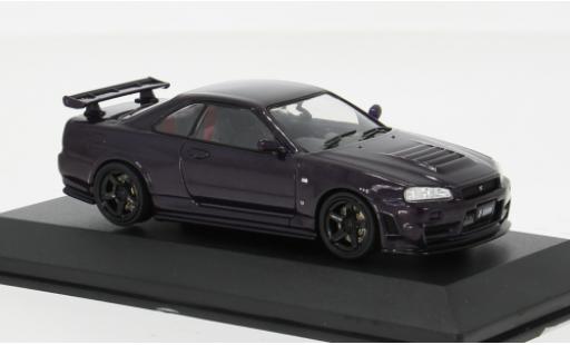 Diecast model cars Nissan Skyline R34 GT-R () purple 1/43 Solido