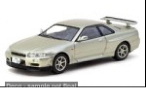 Nissan Skyline 1/64 Tarmac Works R34 GT-R beige 1:64 diecast model cars