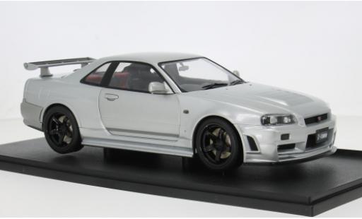 Nissan Skyline 1/18 Solido R34 GT-R silber/Dekor 1:18 diecast model cars
