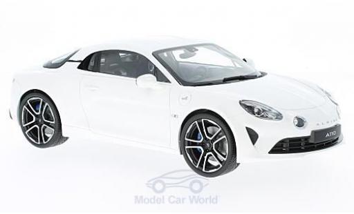 Alpine A110 1/18 Norev metallic white 2017 diecast model cars