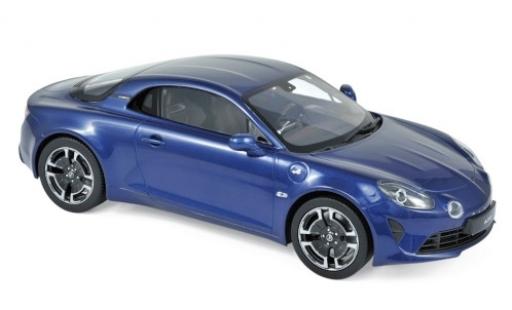 Alpine A110 1/18 Norev Renault Legende metallic blue 2018 diecast model cars
