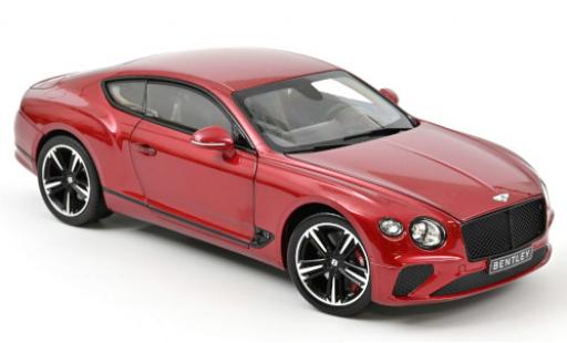Diecast model cars Bentley Continental 1/18 Norev GT metallic red 2018 Bentley Continental 1/18 Norev GT metallic red 2018 diecast model cars