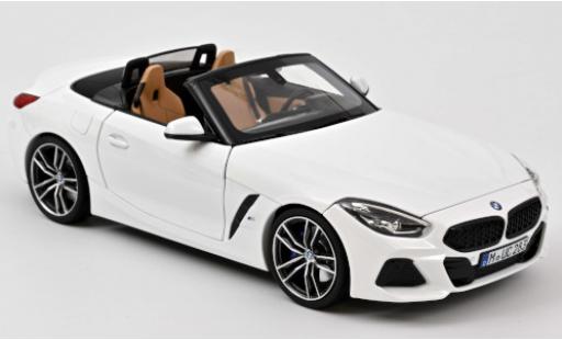 Bmw Z4 1/18 Norev white 2018 diecast model cars
