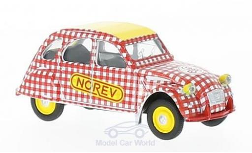 Diecast model cars Citroen 2CV 1/64 Norev 6 Special red/white Cycliste (F) 1980 Citroen 2CV 1/64 Norev 6 Special red/white Cycliste (F) 1980 diecast model cars