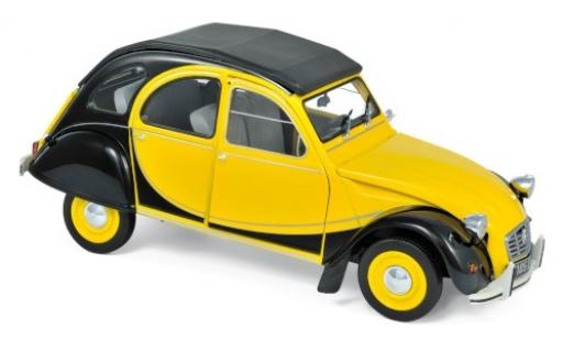 Diecast model cars Citroen 2CV 1/18 Norev Charleston yellow/black 1982 Citroen 2CV 1/18 Norev Charleston yellow/black 1982 diecast model cars