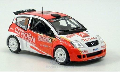 Citroen C2 1/43 Norev Super 1600 No.35 Rallye Monte-Carlo 2005 K.Meeke/C.Patterson diecast model cars