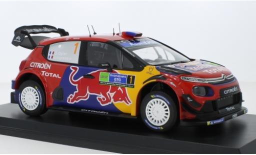 Citroen C3 1/18 Norev WRC No.1 Red Bull / Total WRC Rally Mexico 2019 S.Ogier/J.Ingrassia diecast model cars
