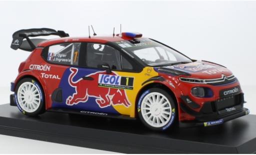 Citroen C3 1/18 Norev WRC No.1 Red Bull / Total WRC Tour de Corse 2019 S.Ogier/J.Ingrassia diecast model cars
