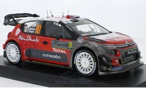 Citroen C3 1/18 Norev WRC No.10 Rallye WM Rallye Monte Carlo 2018 K.Meeke/P.Nagle diecast model cars