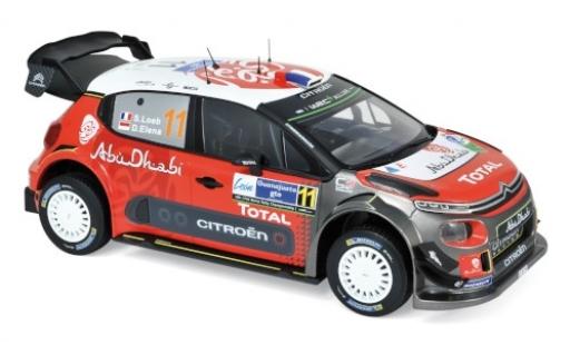 Citroen C3 1/18 Norev WRC No.11 Rallye WM Rallye Mexico 2018 S.Loeb/D.Elena diecast model cars