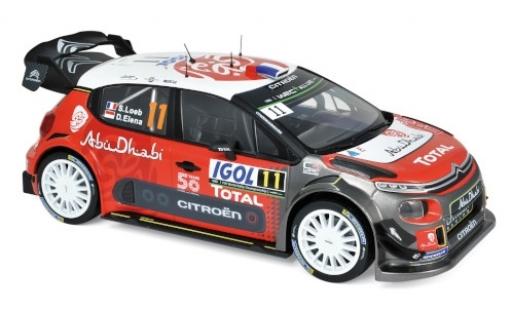 Citroen C3 1/18 Norev WRC No.11 Rallye WM Rallye Tour de Corse 2018 S.Loeb/D.Elena diecast model cars