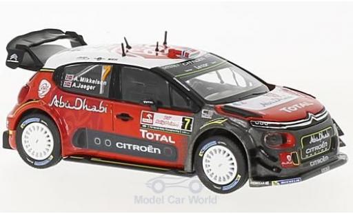 Citroen C3 1/43 Norev WRC No.7 WRC Rallye Polen 2017 A.Mikkelsen/A.Jaeger diecast model cars