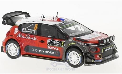 Citroen C3 1/43 Norev WRC No.8 WRC Rallye Monte Carlo 2017 S.Lefebvre/G.Moreau diecast model cars