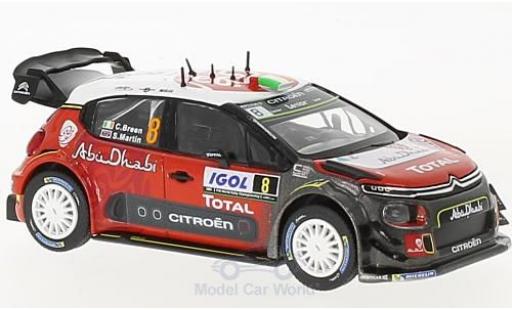 Citroen C3 1/43 Norev WRC No.8 WRC Rallye Tour de Corse 2017 C.Breen/S.Martin diecast model cars