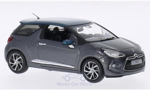 DS Automobiles DS3 1/43 Norev Citroen metallic grey/metallic green 2015 diecast model cars