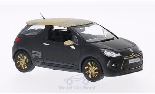 DS Automobiles DS3 Racing 1/43 Norev Citroen Racing matt-black/matt-gold 2013 diecast model cars