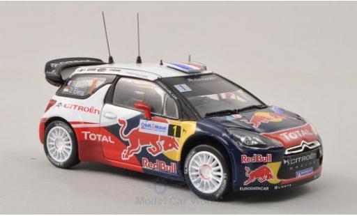 Diecast model cars DS Automobiles DS3 1/43 Norev Citroen WRC No.1 Red Bull Rallye Frankreich 2012 S.Loeb/D.Elena DS Automobiles DS3 1/43 Norev Citroen WRC No.1 Red Bull Rallye Frankreich 2012 S.Loeb/D.Elena diecast model cars