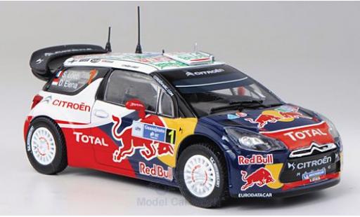 Diecast model cars DS Automobiles DS3 1/43 Norev Citroen WRC No.1 Red Bull Total Rallye Mexico 2011 S.Loeb/D.Elena DS Automobiles DS3 1/43 Norev Citroen WRC No.1 Red Bull Total Rallye Mexico 2011 S.Loeb/D.Elena diecast model cars