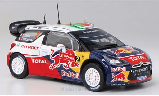 Diecast model cars DS Automobiles DS3 1/43 Norev Citroen WRC No.2 Red Bull Total Rallye WM Rallye Portugal 2011 S.Ogier/J.Ingrassia DS Automobiles DS3 1/43 Norev Citroen WRC No.2 Red Bull Total Rallye WM Rallye Portugal 2011 S.Ogier/J.Ingrassia diecast model cars