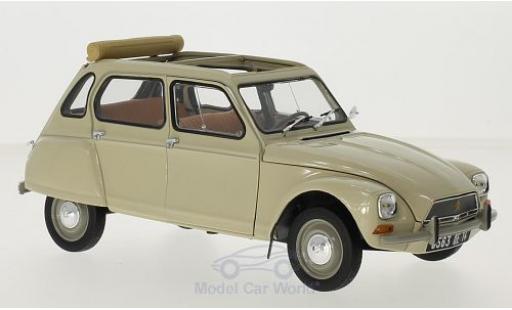 Citroen Dyane 1/18 Norev 6 beige 1970 diecast model cars