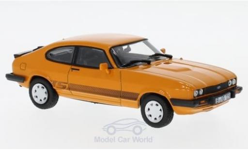 Ford Capri 1/43 Norev MK III 3.0S orange 1986 diecast model cars
