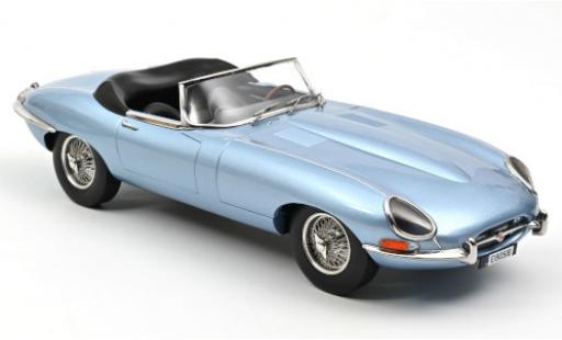 Jaguar E-Type 1/12 Norev Roadster metallic blue 1962 diecast model cars