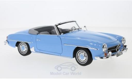 Diecast model cars Mercedes 190 SL 1/18 Norev SL blue 1957 SoftTop liegt ein Mercedes 190 SL 1/18 Norev SL blue 1957 SoftTop liegt ein diecast model cars