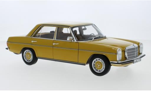 Diecast model cars Mercedes 200 1/18 Norev /8 (W115) yellow 1973 Mercedes 200 1/18 Norev /8 (W115) yellow 1973 diecast model cars