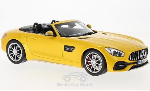 Diecast model cars Mercedes AMG GT 1/18 Norev C Roadster metallic yellow 2017 Mercedes AMG GT 1/18 Norev C Roadster metallic yellow 2017 diecast model cars