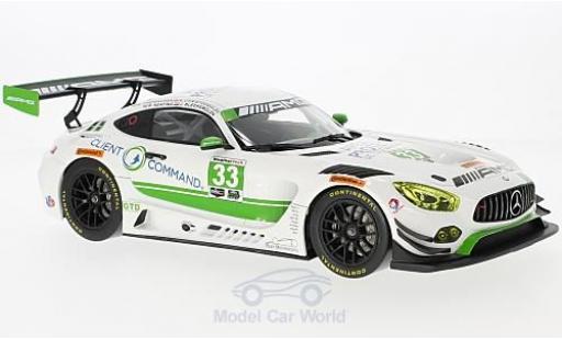 Mercedes AMG GT 1/18 Norev 3 No.33 Team Riley 24h Daytona 2017 M.Farnbacher/B.Keating/A.Christodoulou/J.Bleekemolen diecast model cars