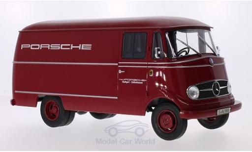 Mercedes L319 1/18 Norev Porsche Renndienst 1955 Türen und Hauben geschlossen diecast model cars