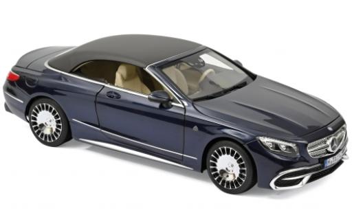 Diecast model cars Mercedes Classe S 1/18 Norev Maybach S650 Cabriolet metallic blue 2018 Mercedes Classe S 1/18 Norev Maybach S650 Cabriolet metallic blue 2018 diecast model cars