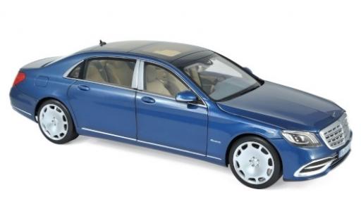 Diecast model cars Mercedes Classe S 1/18 Norev Maybach S650 metallic blue 2018 Mercedes Classe S 1/18 Norev Maybach S650 metallic blue 2018 diecast model cars