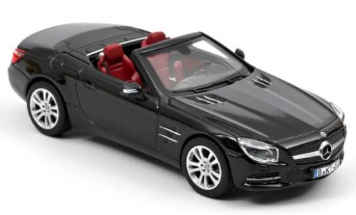 Mercedes Classe SL 1/43 Norev SL 350 (R231) black 2012 Hardtop couché avec diecast model cars
