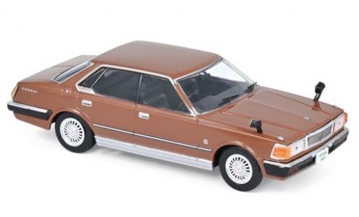 Diecast model cars Nissan Cedric 1/43 Norev 430 brown RHD 1979 Nissan Cedric 1/43 Norev 430 brown RHD 1979 diecast model cars