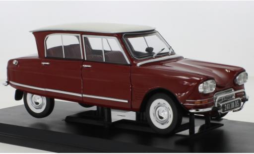 Citroen Ami 6 1/18 Norev Club red foncé/beige clair 1968 diecast model cars