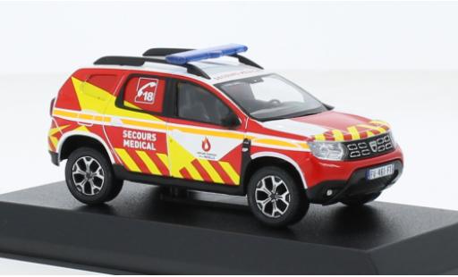 Dacia Duster 1/43 Norev Pompiers - Secours Medical 57 2020 diecast model cars