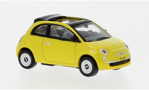 Fiat 500 1/87 Norev C yellow 2009 diecast model cars