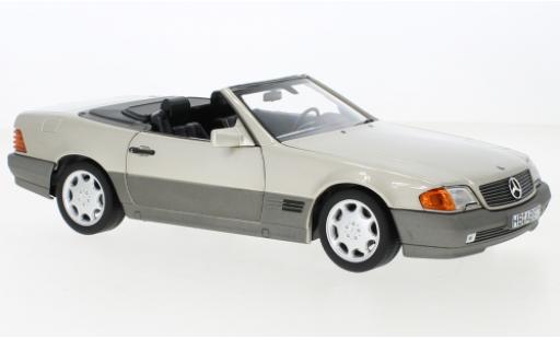 Mercedes 500 1/18 Norev SL (R129) metallise beige 1989 diecast model cars