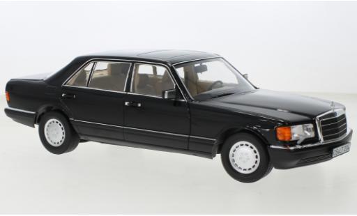 Mercedes 560 1/18 Norev SEL (V126) metallise black 1989 diecast model cars
