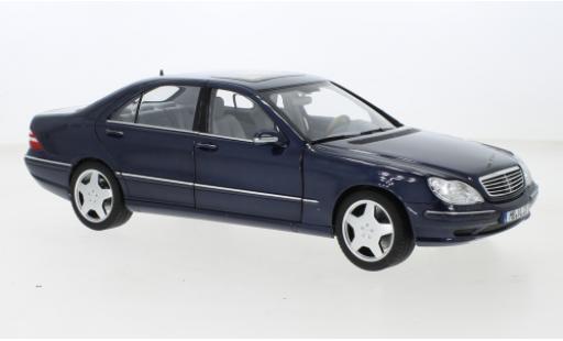 Diecast model cars Mercedes Classe S 1/18 Norev S55 AMG metallise blue 2000 Mercedes Classe S 1/18 Norev S55 AMG metallise blue 2000 diecast model cars