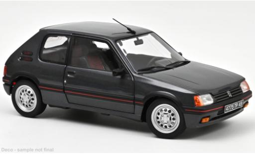 Diecast model cars Peugeot 205 1/18 Norev GTI 1.6 metallise grey 1988 Peugeot 205 1/18 Norev GTI 1.6 metallise grey 1988 diecast model cars