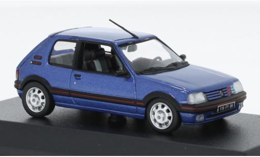 Diecast model cars Peugeot 205 1/18 Norev GTI 1.9 metallise blue 1992 Peugeot 205 1/18 Norev GTI 1.9 metallise blue 1992 diecast model cars