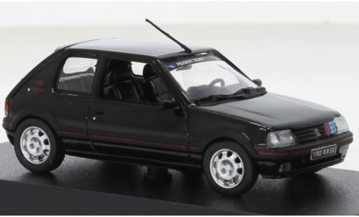 Peugeot 205 1/43 Norev GTI 1.9 black/Décorer 1992 diecast model cars