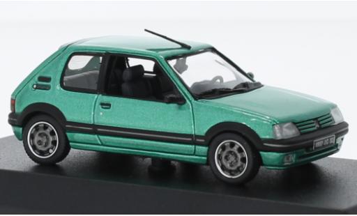 Peugeot 205 1/43 Norev GTI Griffe metallise green 1990 diecast model cars